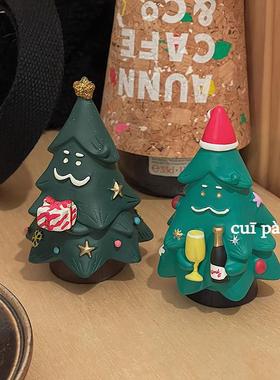 可爱纸醉金迷圣诞树摆件