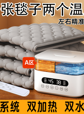 新款2025双温双控水暖电热毯双人水循环水加热炕床毯垫电褥子