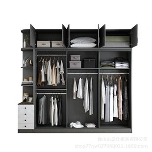 推门衣拉门柜505卧室柜门子现代简约玻璃滑移柜衣橱衣帽间免安装