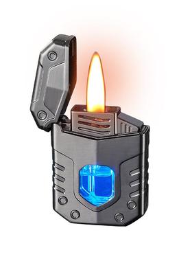 打火机声控煤油2310声控充电创刻意防风明火黑科技网字金属潮流高