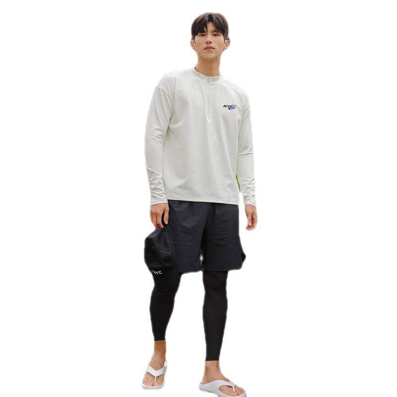 潜水服泳女长袖分体情浮侣长裤防晒速干冲浪衣游衣套装214潜服水