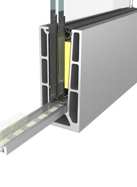 定制现代阳台侧无边框玻璃围别墅栏杆NNK楼栏梯扶装手栏护加厚