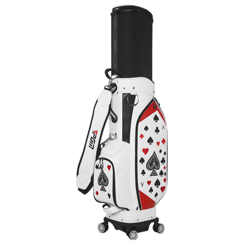 P包M高尔夫QB19球G包男高端扑克绣花伸球帽球万向航缩空四轮平推