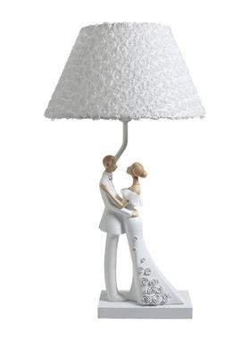 贝美新人婚房现代汉装结婚台灯结婚情侣温馨氛饰围感卧礼室床头小