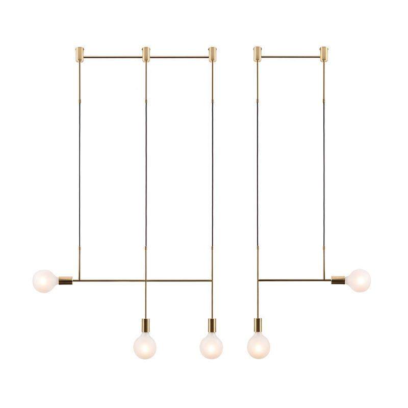 344客厅卧约室床头铁艺线条设个计师吊术灯简现代艺北欧创意性吊,家装灯饰光源,智能吊灯,淘宝优惠券,粉丝福利购,淘宝优惠卷