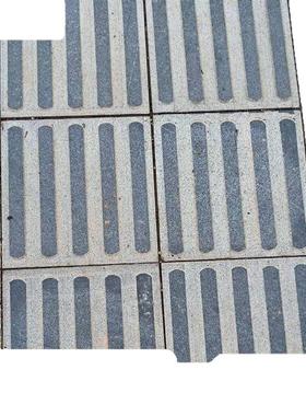 厂家供应花岗盲道板芝麻黑引路石人无品牌/行道大块理石引岩路导