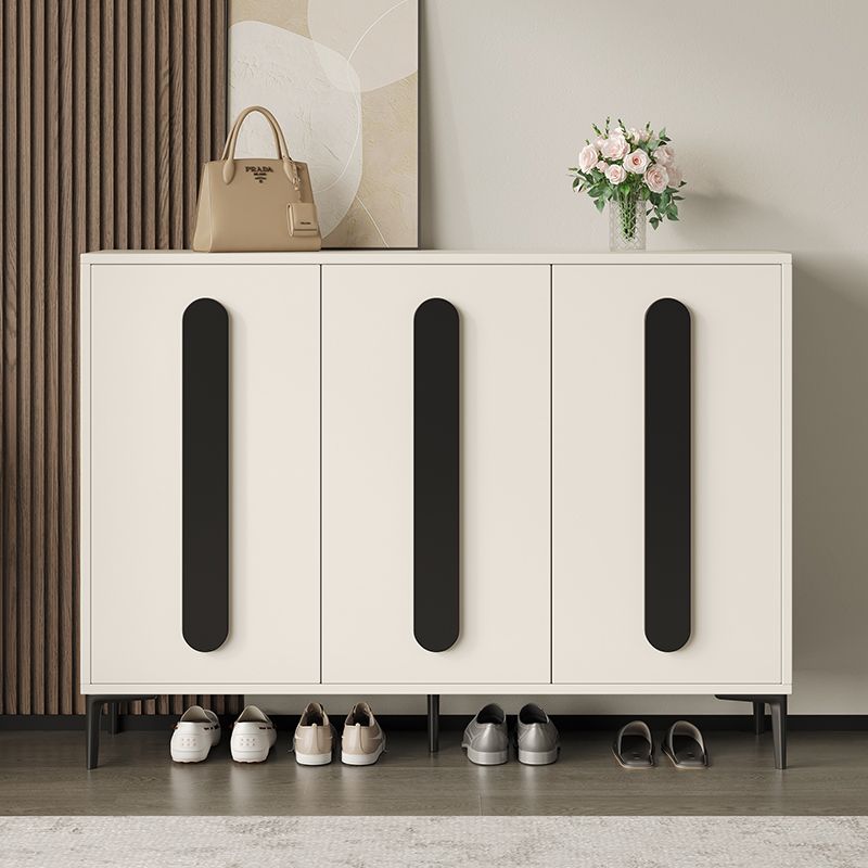 轻奢风鞋柜家用门口大容量实木颗粒板玄关一体靠墙经济型储物柜子