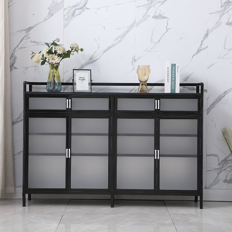 铝合金鞋柜简约组装家用门口靠墙室外阳台玻璃柜防水防晒新款鞋柜