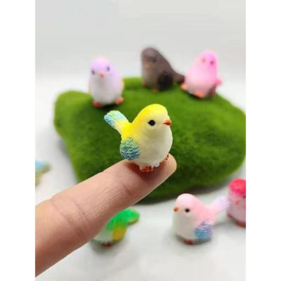 迷你仿真动物模型小号小鸟手办玩偶桌面摆件微缩场景配件工艺品
