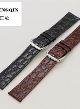 适用手表配件 真皮薄款皮表带 小牛皮 荔枝纹男女通用针扣皮带 8-
