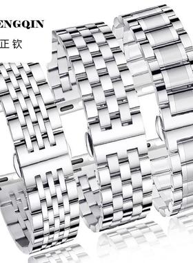 适用iwatch10手表applewatch10表带链式不锈钢带se苹果手表表带10