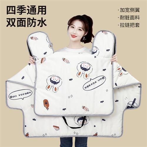 电动车挡风被四季通用中厚春秋冬季电瓶摩托车双面防水防晒罩薄款