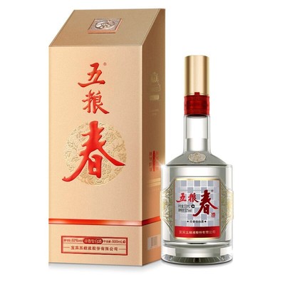【官方授权】第二代五粮  春52度500mL/瓶浓香型白酒收藏送礼