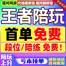 【首单免费】王者荣耀代打代练陪玩包赢陪练车队带排位上星战力分