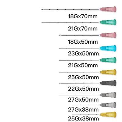 微整钝口针一次性顿针18G21G22G23G25G27G30G无痛小针头4/13/25mm