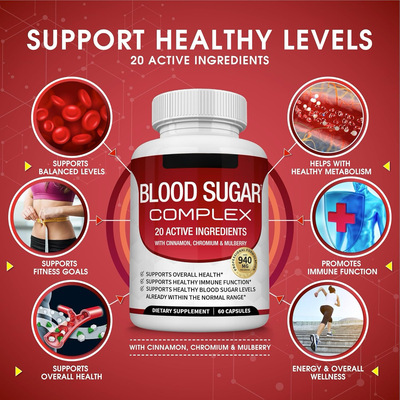 跨境海外tk爆款复合血糖胶囊维生素Blood sugar Vitamin镁热销