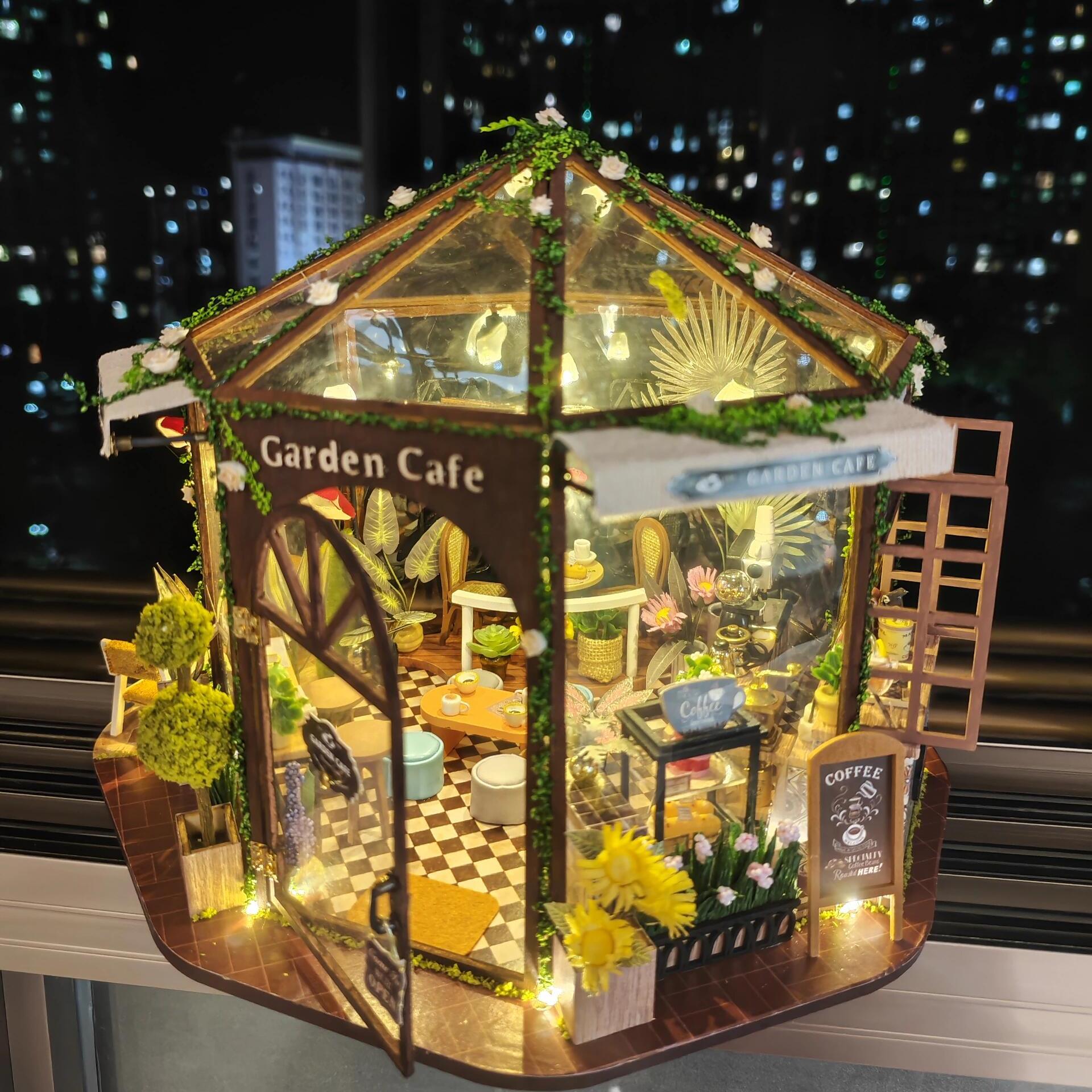 智趣屋花间咖啡屋diy创意小屋