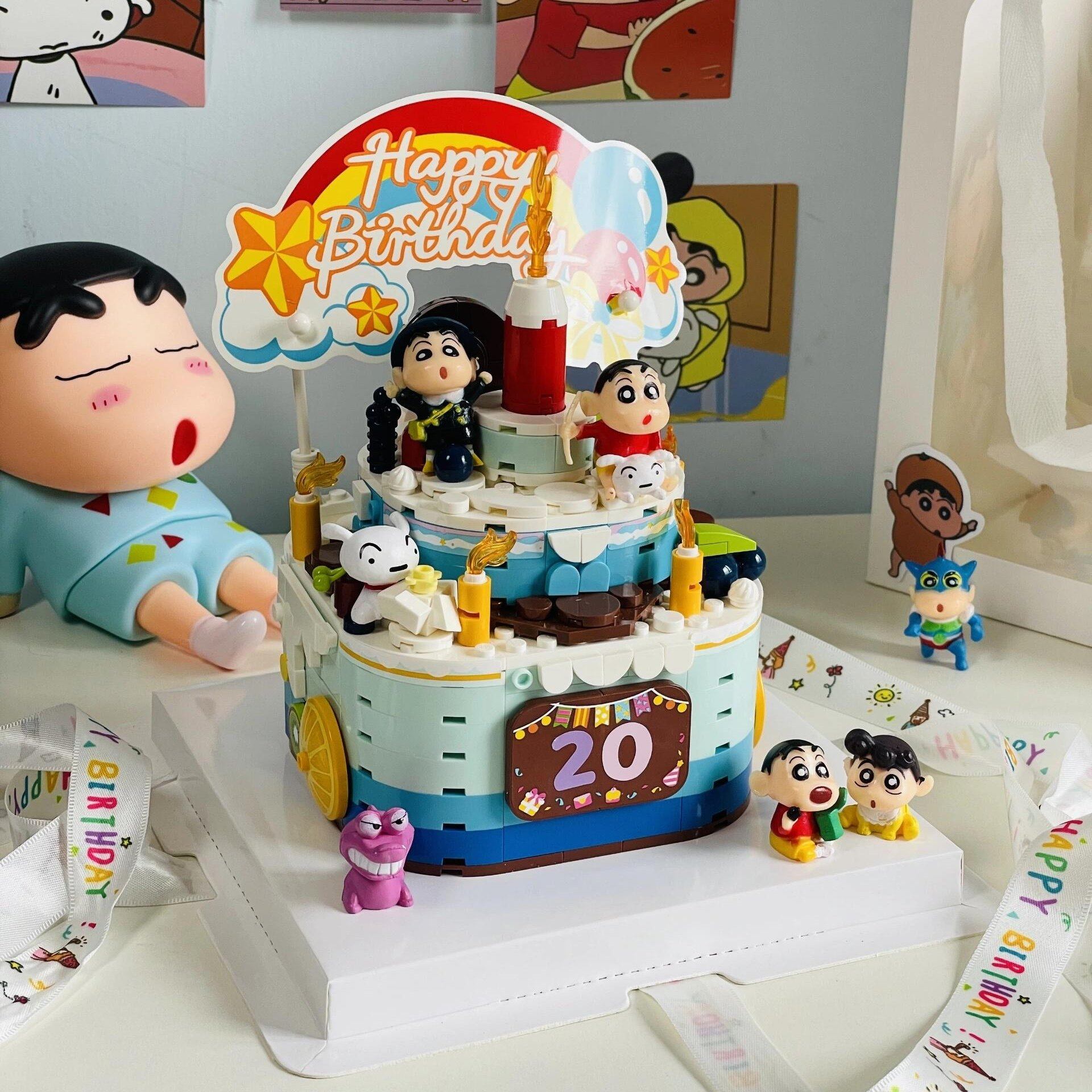 新款蜡笔小新生日蛋糕音乐盒拼装手工diy积木创意生日礼物女生,节庆用品/礼品,创意礼盒/礼品套组,淘宝优惠券,粉丝福利购,淘宝优惠卷