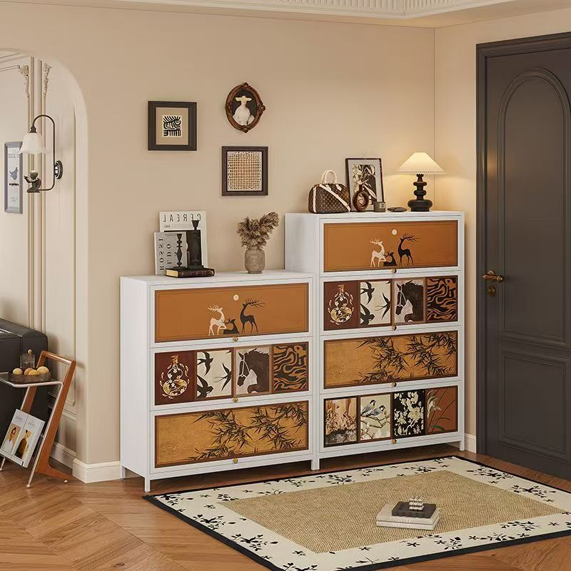 钢制鞋柜家用门口入户一体靠墙