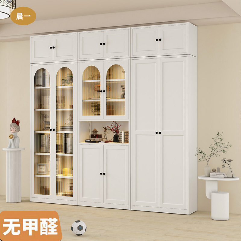 铁艺奶油风书柜无甲醛