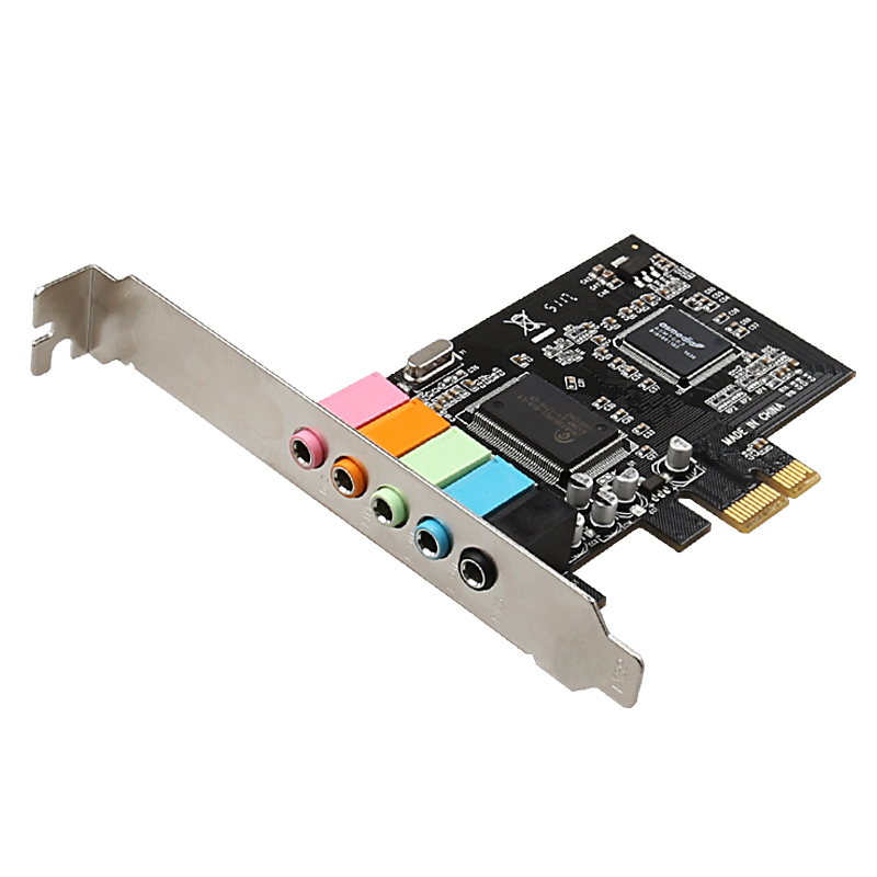 PCIe 5.1台式机内置全双工影音乐立体声卡 PCI-E 5.1声道CMI8738