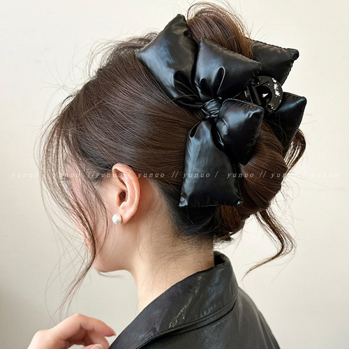 朵儿朵~立体充棉蝴蝶结抓夹大号