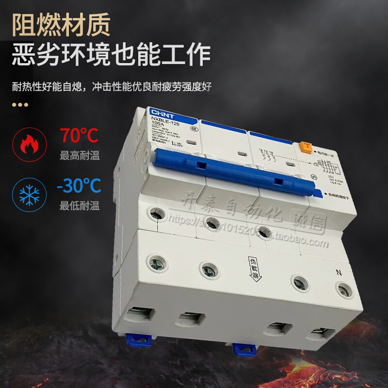 LXBNE-125100A漏电断路代器DZ158LE漏电保护器1P N/2P/3P/4P