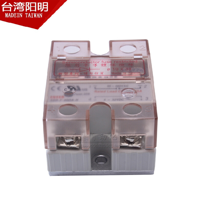 SSR-F-40DA-HR品台湾自带保A管固态继电器40A SS正-F25D险-H