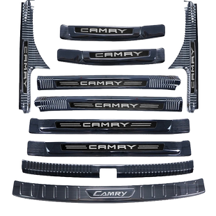 18-26款全新丰田凯美瑞门槛条迎宾踏板不锈钢后备箱护板改装配件