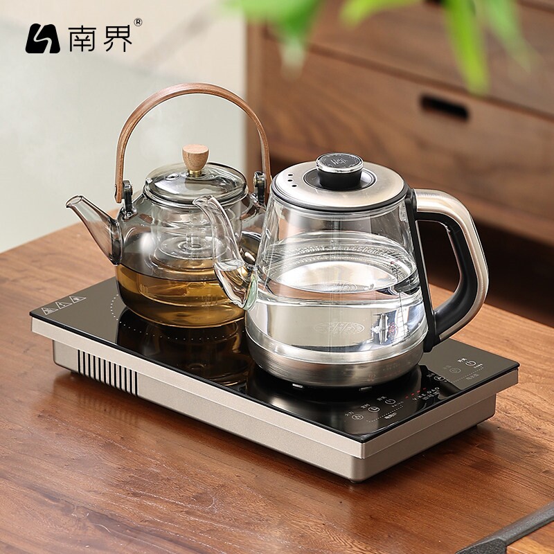 全自动底部上水电热烧水壶茶台一式电陶炉泡茶专用煮茶器体嵌入
