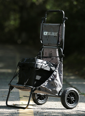 Free Desert户外露营营地便携可折叠野餐轻便载人手推拖车钓鱼椅