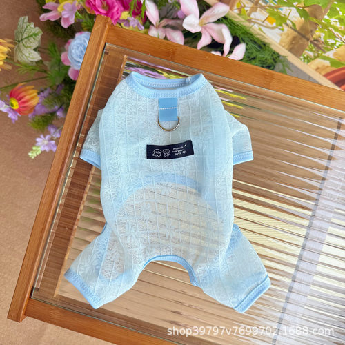 宠物服饰夏季薄款透气镂