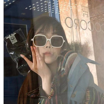 朴山多拉同款墨镜女韩版ins风眼镜圆脸显瘦凹造型太阳镜防紫外线