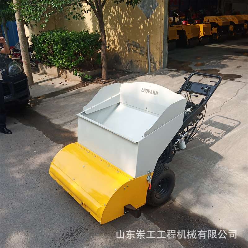 小区翻新热沥青摊铺机1米宽汽油路面整平机手推熨烫板加热摊铺机