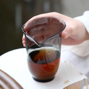不规则高硼硅玻璃公道杯家用耐热加厚公杯茶海功夫茶具分茶器匀杯
