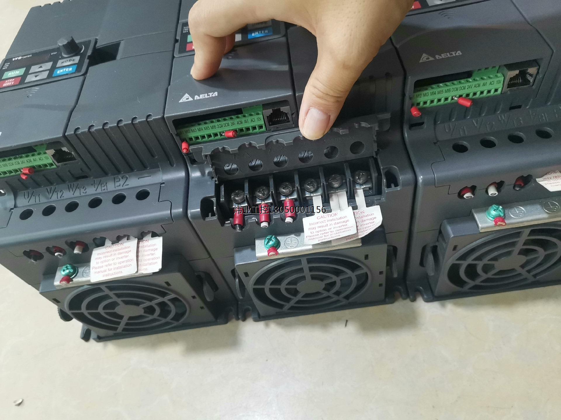 vfd055e43a拆机九新台达变频器5.5kw成色如图,质