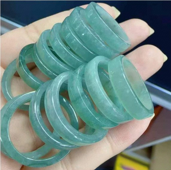 a类天然翡翠戒指正品缅甸玉石指环冰糯种蓝水翡翠方戒圈尾戒代发,珠宝/钻石/翡翠,手饰,淘宝优惠券,粉丝福利购,淘宝优惠卷
