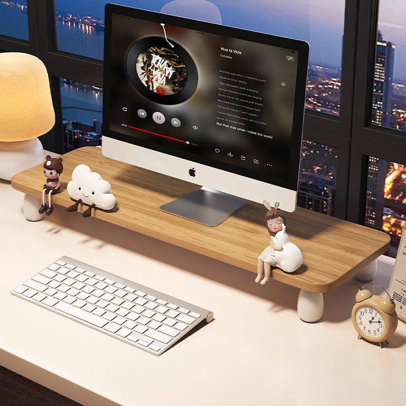 女生笔记本架免安装台式电脑显示器垫支架公室工位置物架,住宅家具,搁板/置物架/家用陈列架,淘宝优惠券,粉丝福利购,淘宝优惠卷