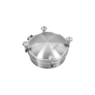 316L食品卫生级快开人孔盖手孔304不锈钢法兰压力人孔化工部标准