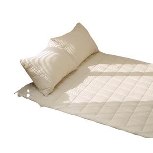 日式 无印西川亚麻床垫良品纯色棉麻床护垫民宿用床垫夹棉床褥棉麻