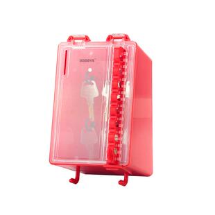 微型壁挂式挂锁钥匙箱透明可视化8位安全锁具共锁箱BD-X21