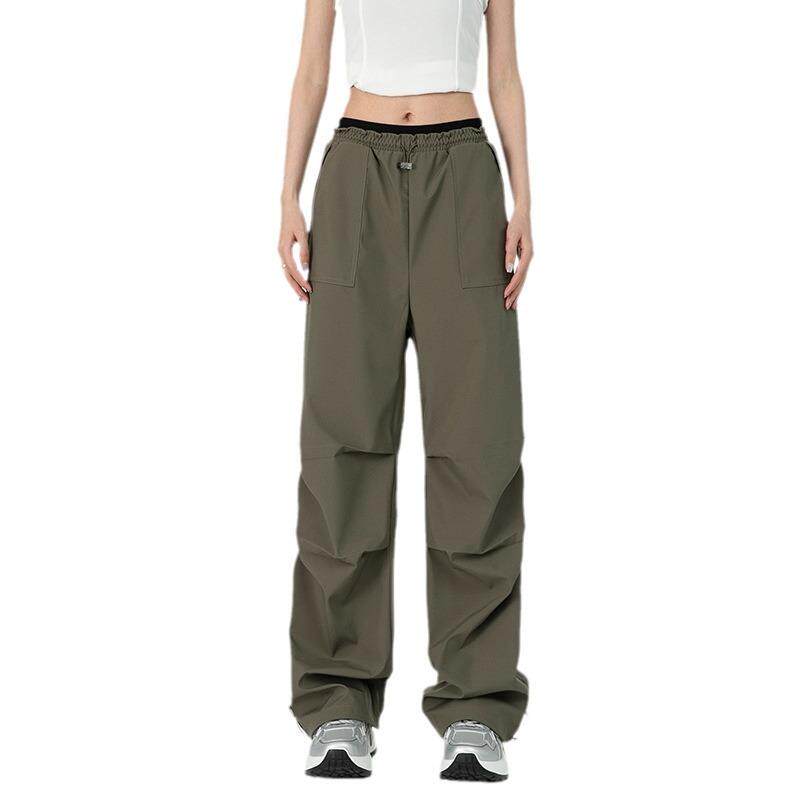 软壳冲锋裤女2025春秋新款户外登山防风防水伞兵工装裤速干运动裤