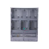 透明塑料单相六户电表箱6户插卡商用防尘防水配电箱