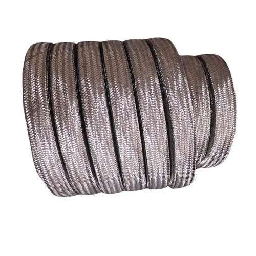 金属石墨盘根加镍丝石墨盘根耐磨增强304不锈钢丝外包石墨盘根