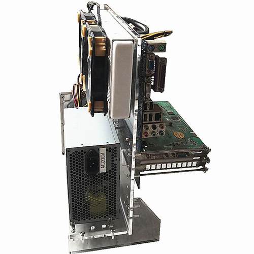 电脑机箱透明亚克力电玩主板改装开放支架水冷立式裸奔机架ATX