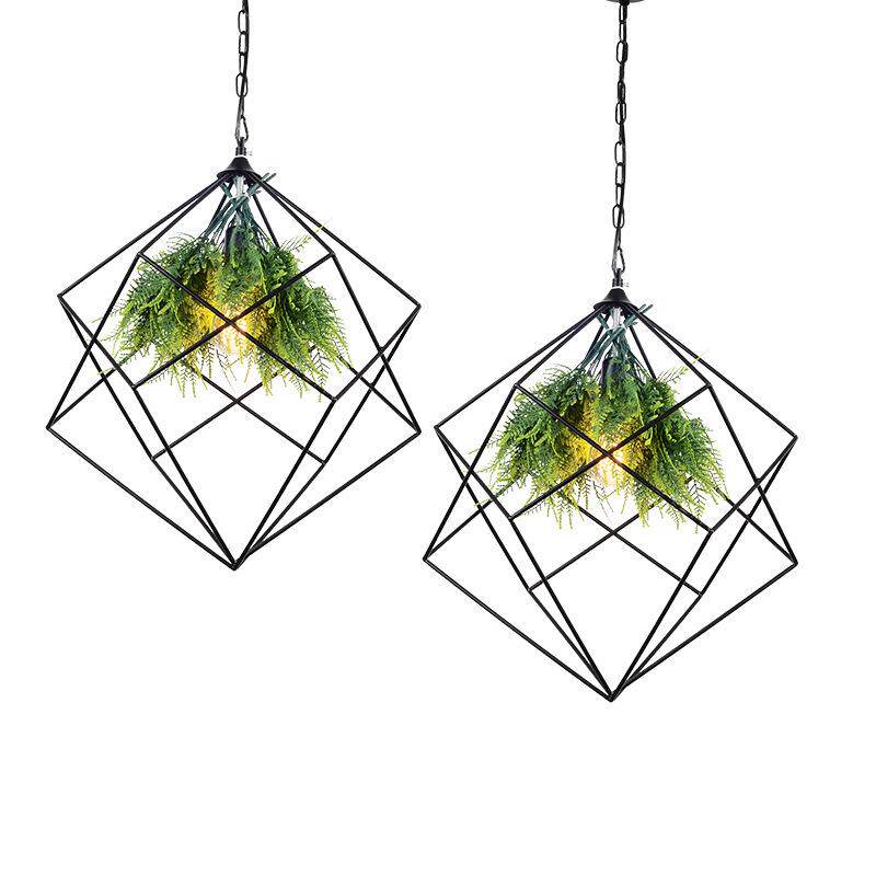 绿植吊灯音乐主题餐厅创意餐厅灯饰咖啡厅植物吊灯网咖酒馆吊灯