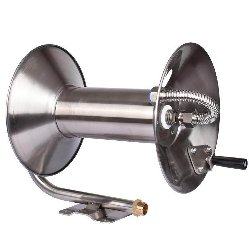 洗车水管架绕管器家用卷管盘管器车架不锈钢挂墙壁浇花软管收纳架