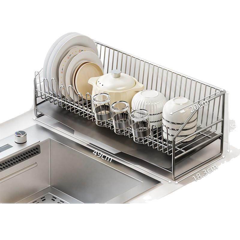厨房沥水架304不锈钢碗碟收纳架多功能家用厨房碗筷沥水篮,厨房/烹饪用具,抹布架/厨房清洁收纳架,淘宝优惠券,粉丝福利购,淘宝优惠卷