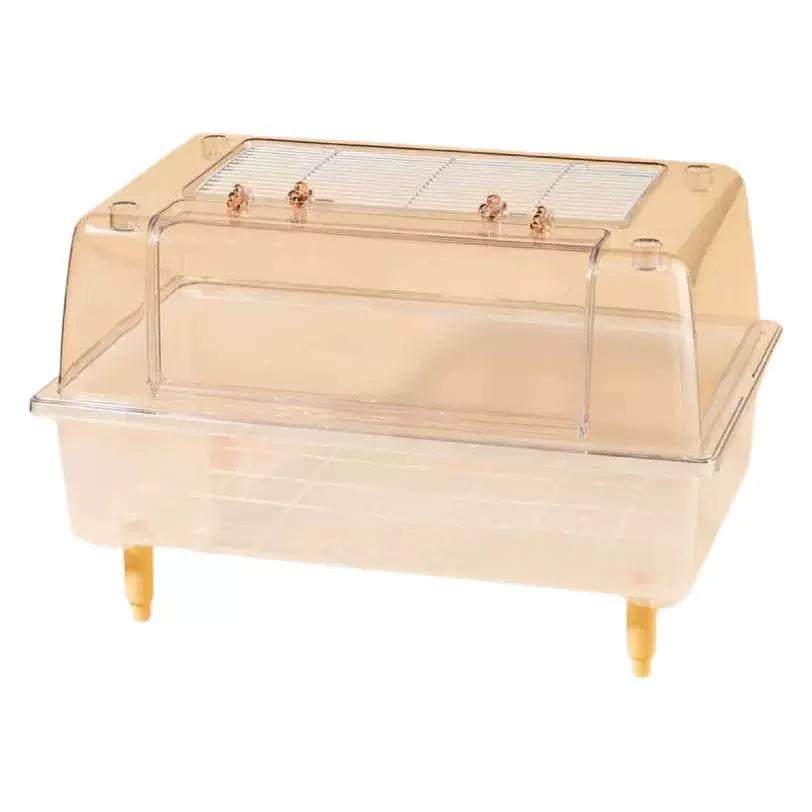 亚克力仓鼠笼金丝熊仓鼠笼60透明笼子透明笼子叠加塑料腿