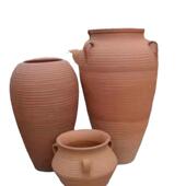 中式 复古落地陶罐庭院园艺粗陶大口径陶瓷花盆户外植物盆景大陶盆